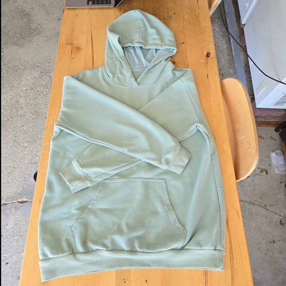 Unisex Light Green/Blue Hoodie